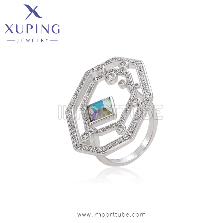 xuping fashion platinum plated ring （14079-AB）