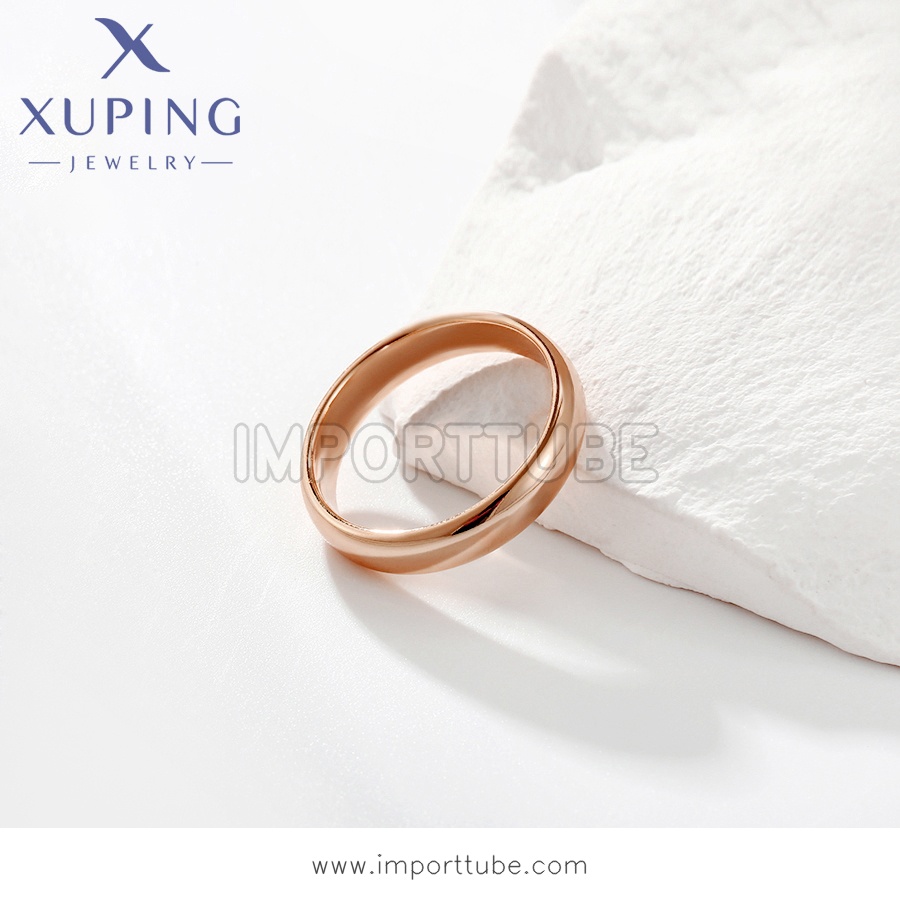 xuping fashion simple rose gold color ring （14R2562101）