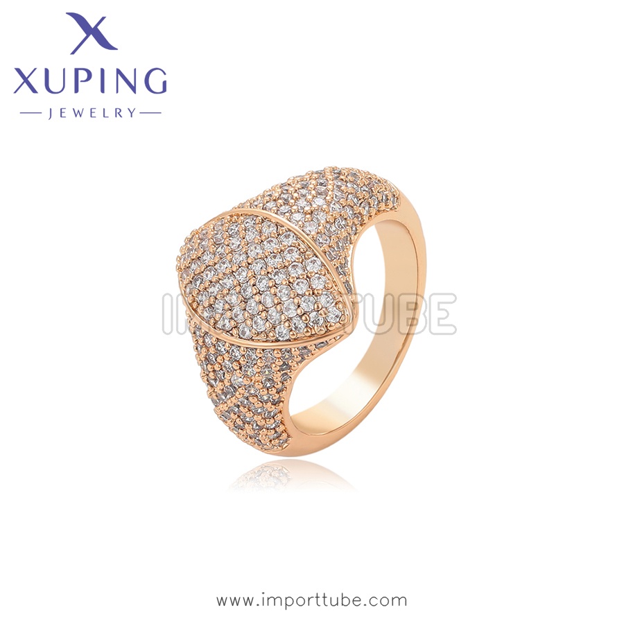 xuping fashion simple 18K gold color ring （X000782948）