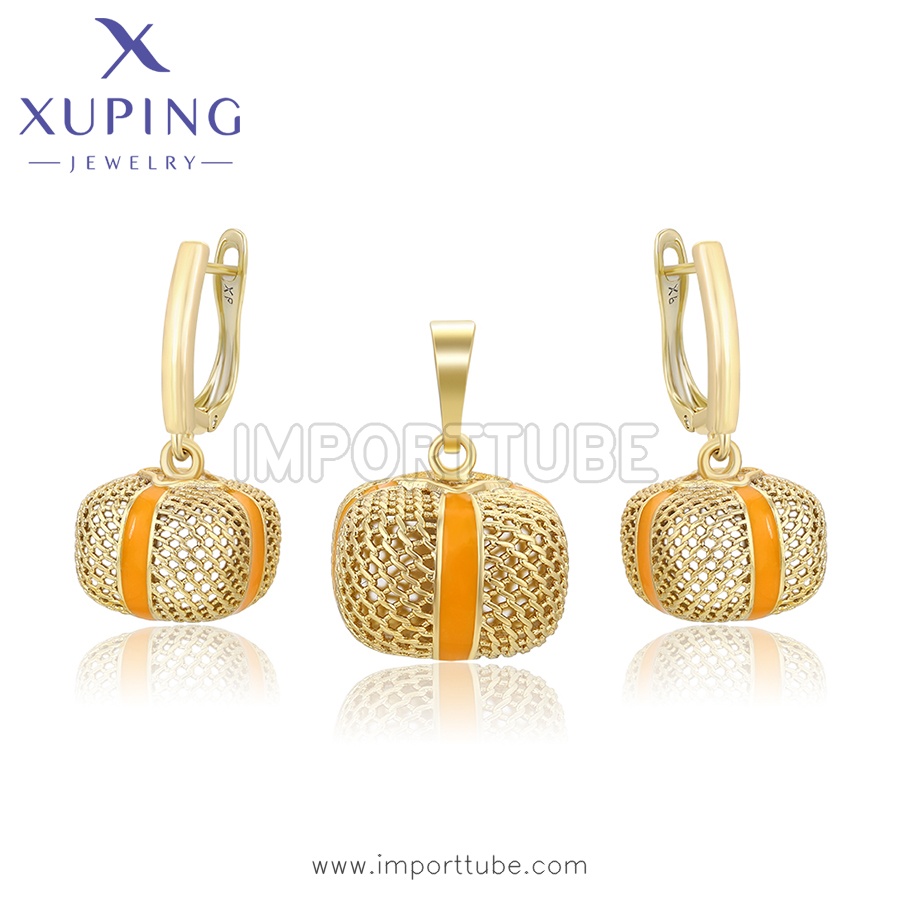 xuping fashion elegant 14K gold color set (X000904717)
