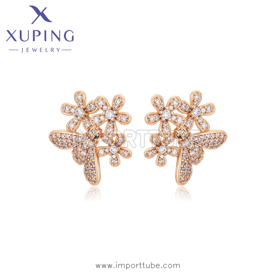 xuping fashion simple 18K gold color earring （X001101346）